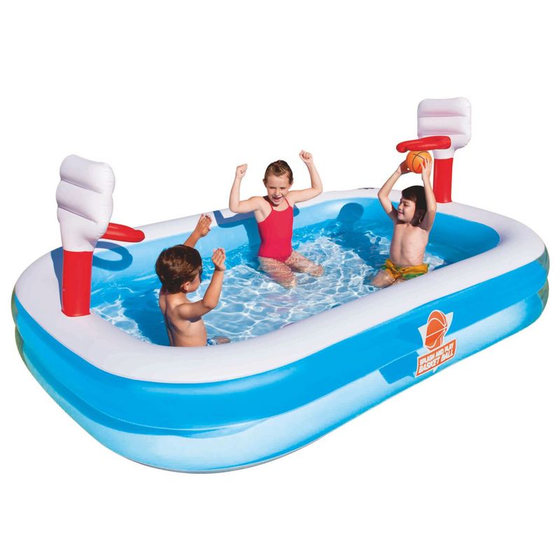 BESTWAY - PISCINA INFLABLE CON JUEGO DE BALONCESTO