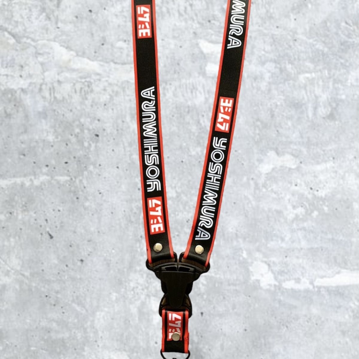 GENERICO - Llavero Yoshimura Lanyard Pita Colgador Llaves Negro
