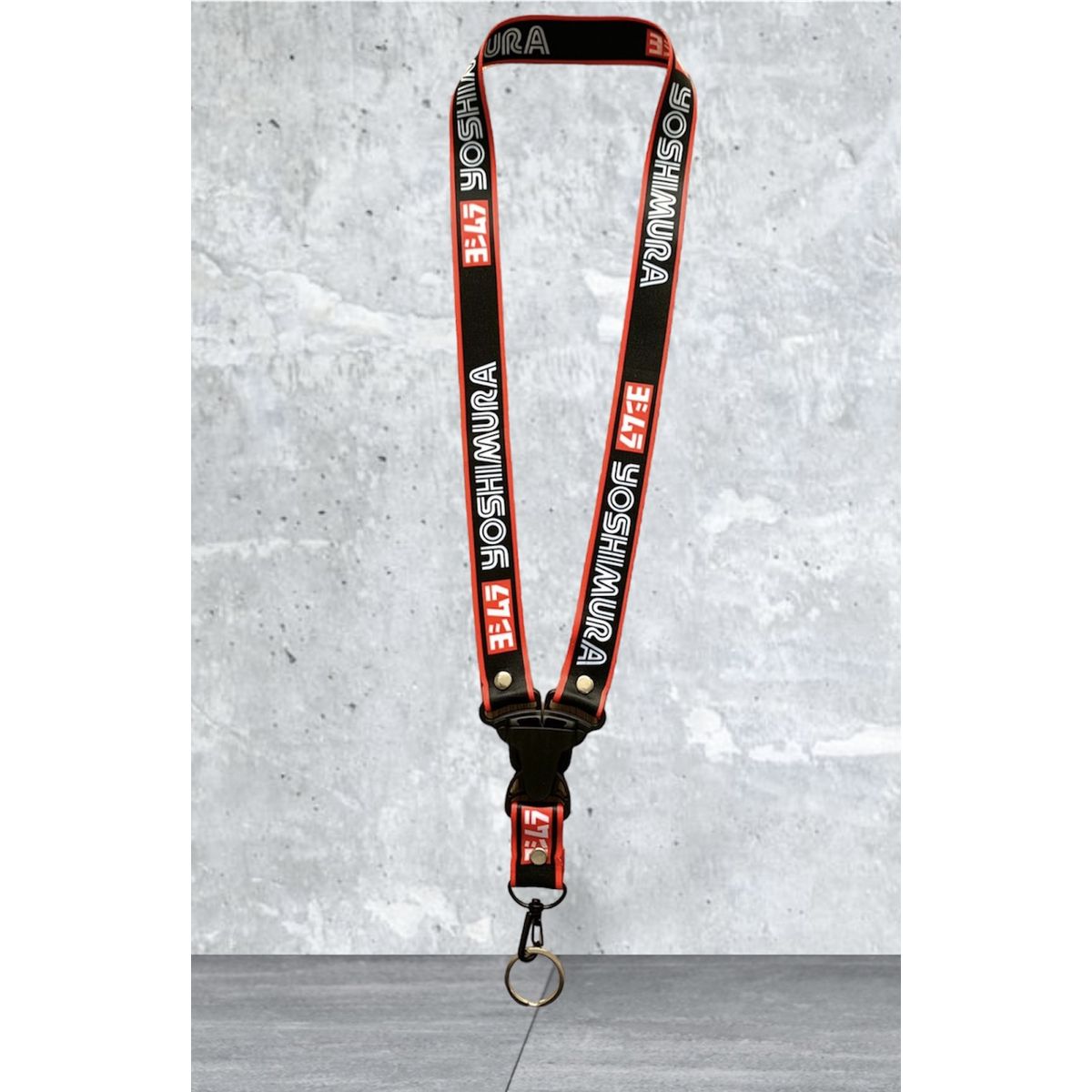 GENERICO - Llavero Yoshimura Lanyard Pita Colgador Llaves Negro