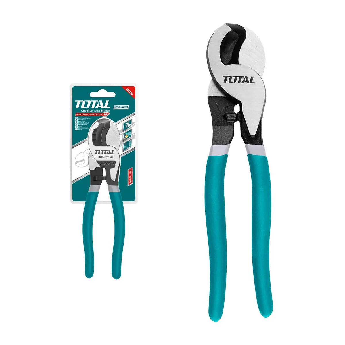 TOTAL TOOLS - ALICATE CORTADOR DE CABLE ELÉCTRICO 10 TOTAL RESISTENTE - THT115102