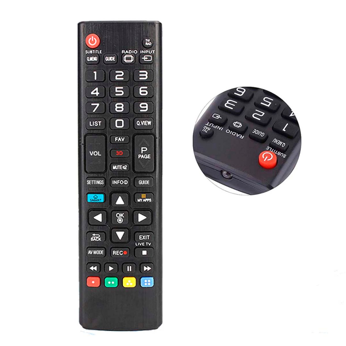 GENERICO - Control Remoto Para Tv LG Lcd Led Plasma Smart 3D