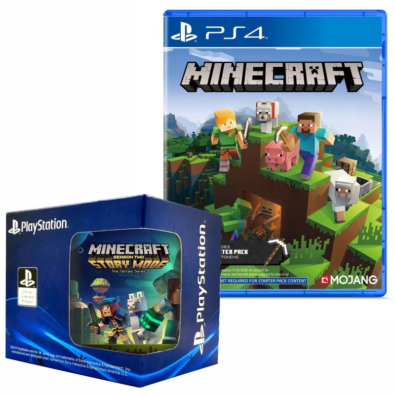 SONY - Minecraft playstation 4 + Taza