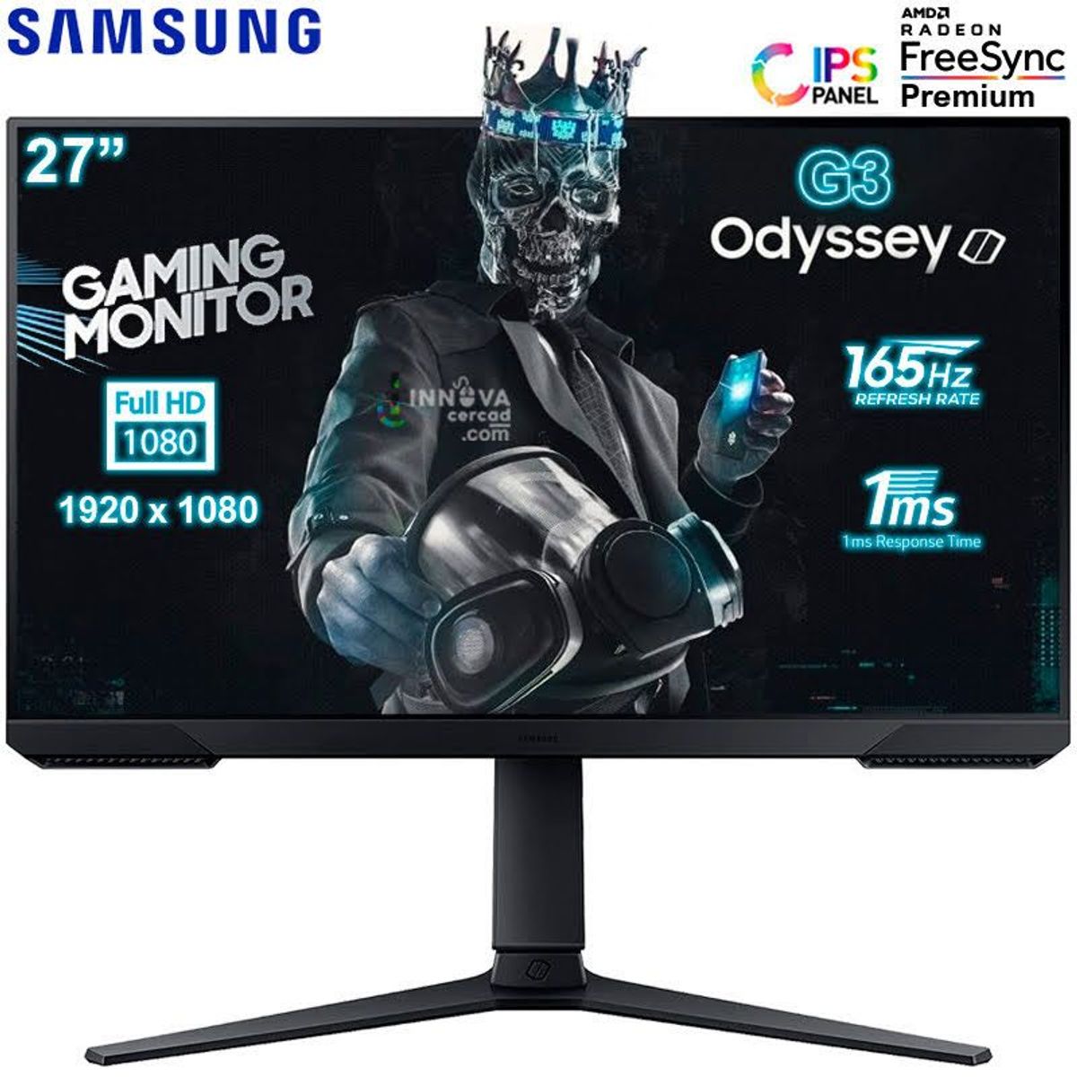 SAMSUNG - Monitor Samsung LS27AG320NLXPE 27 LED FHD 165hz,1ms FreeSync Premium