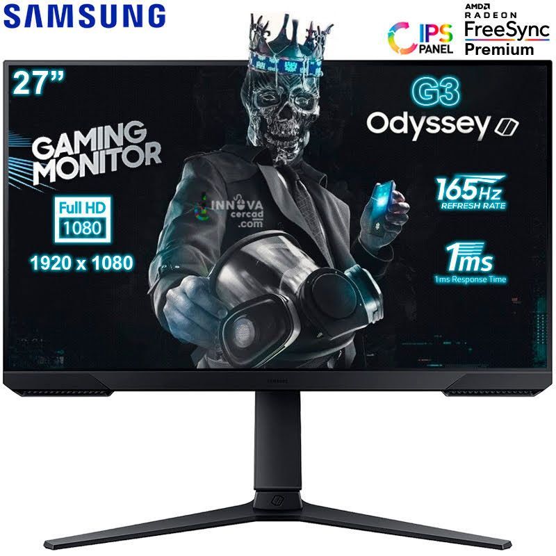 SAMSUNG - Monitor Samsung LS27AG320NLXPE 27 LED FHD 165hz,1ms FreeSync Premium