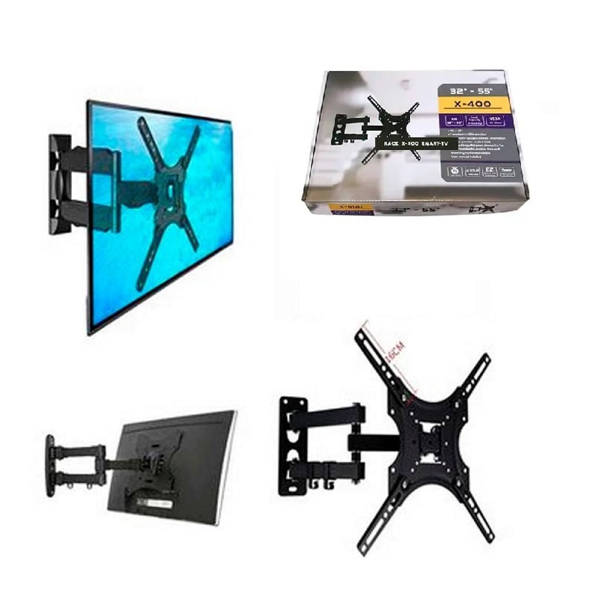 GENERICO - Rack tv soporte móvil plegable 32 ¨a 55¨ pulgada