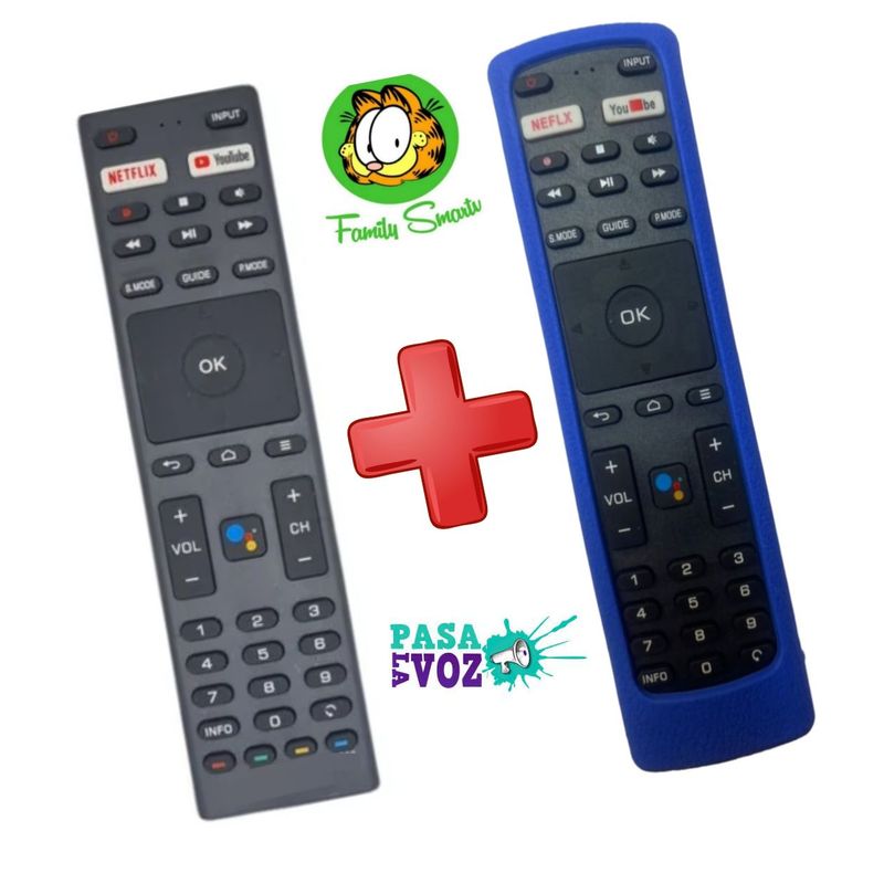 GENERICO - Control Remoto Para Tv Jvc RM-3363  funda Azul