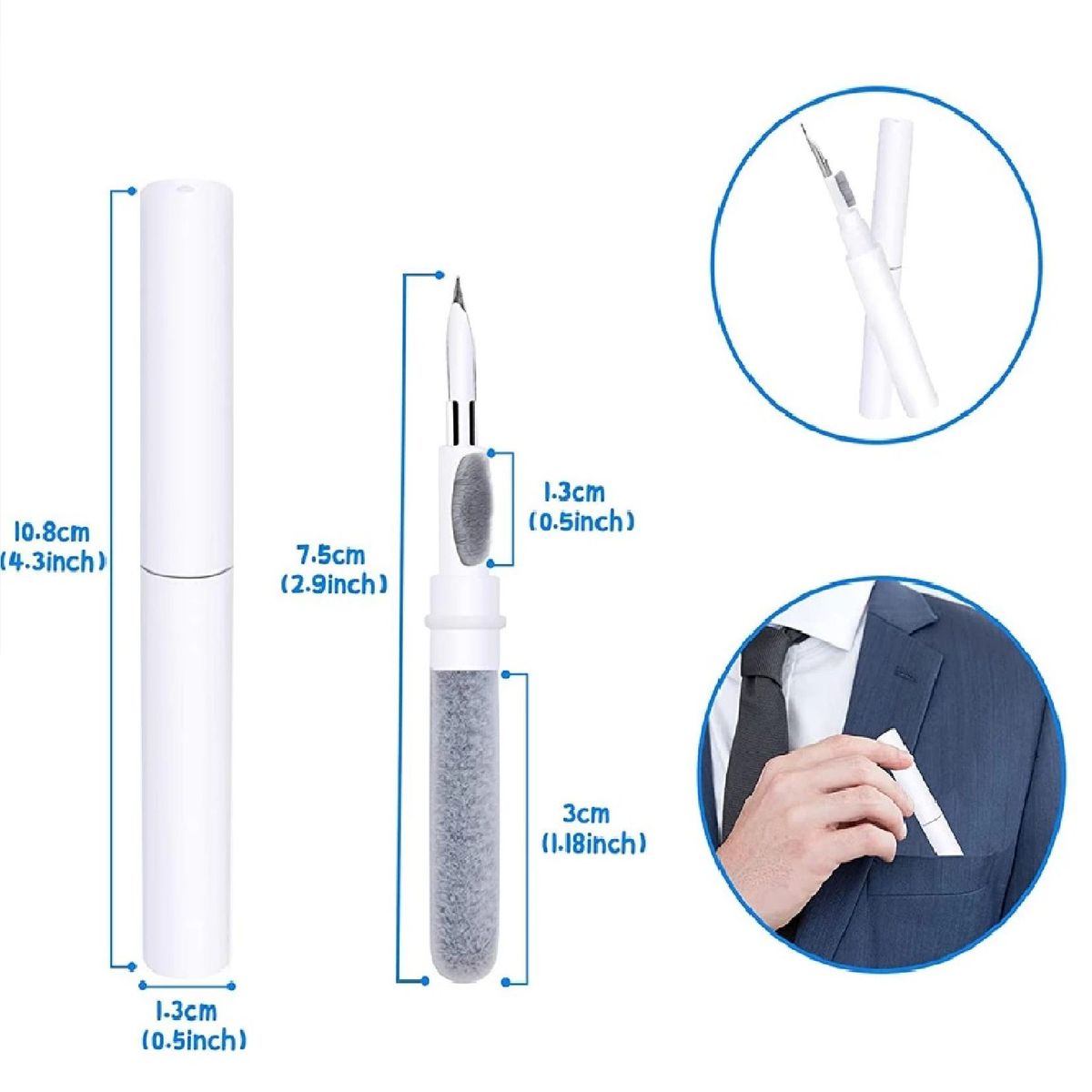 OTTOWARE - Bolígrafo de Limpieza de Auriculares