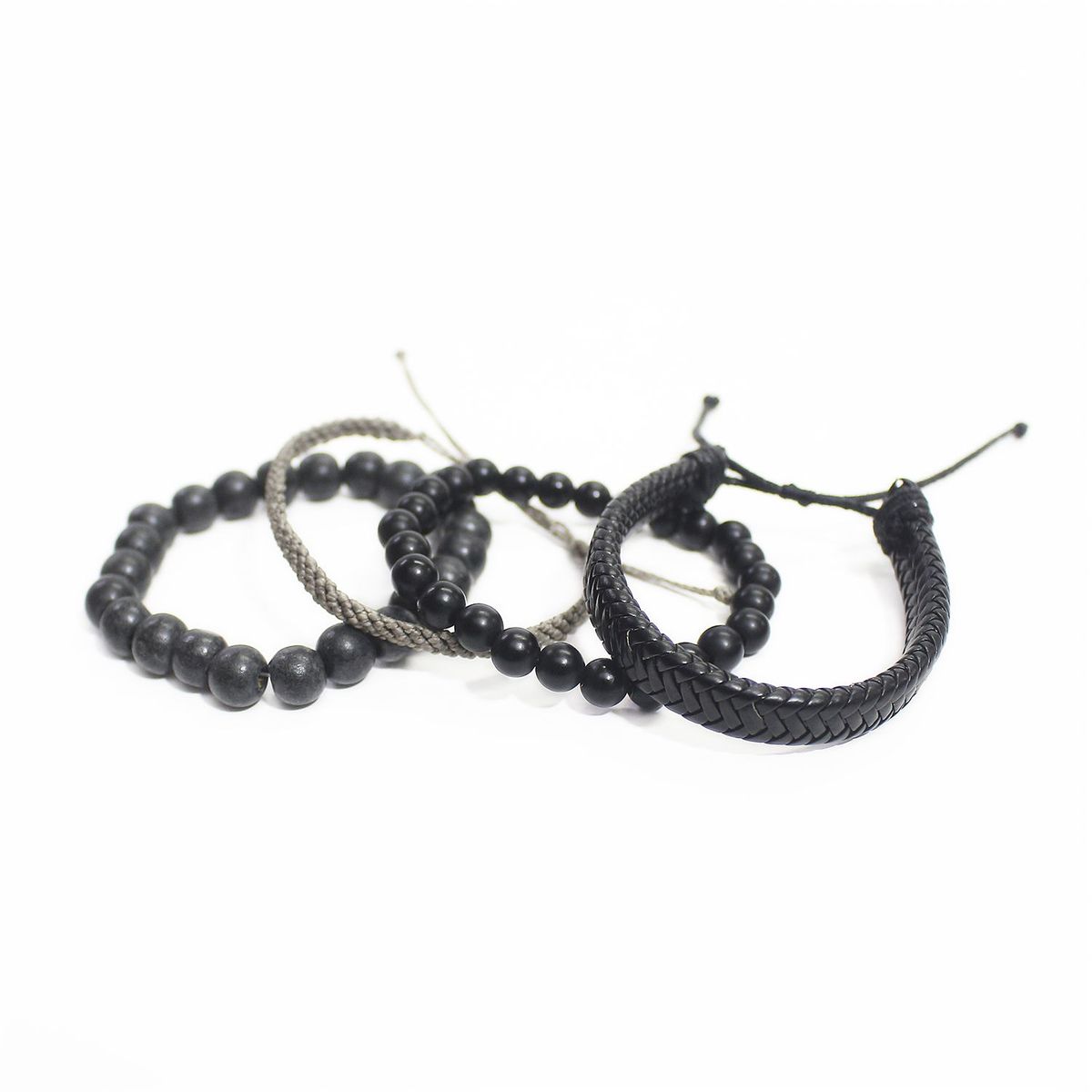 MANYA - Set de 4 Pulseras De Hombre Regulable - Manya