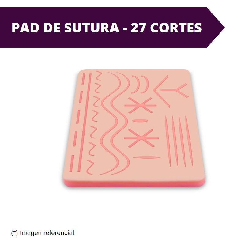 GENERICO - ALMOHADILLA DE ENTRENAMIENTO - PAD DE SUTURA 27 CORTES