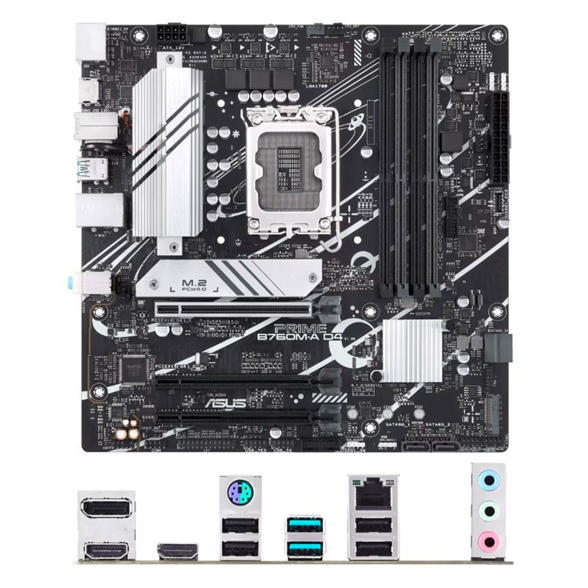 ASUS - Placa madre ASUS Prime B760M-A D4 Chipset Intel B760 LGA1700 mATX