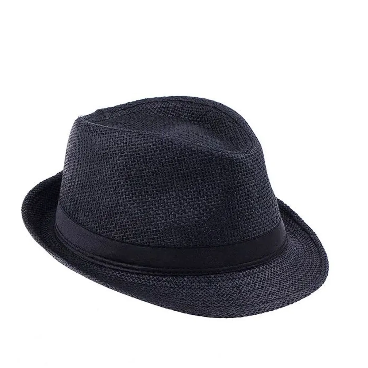 KAST PE - Sombrero Fedora Hombre Trilby Ala chica - Negro