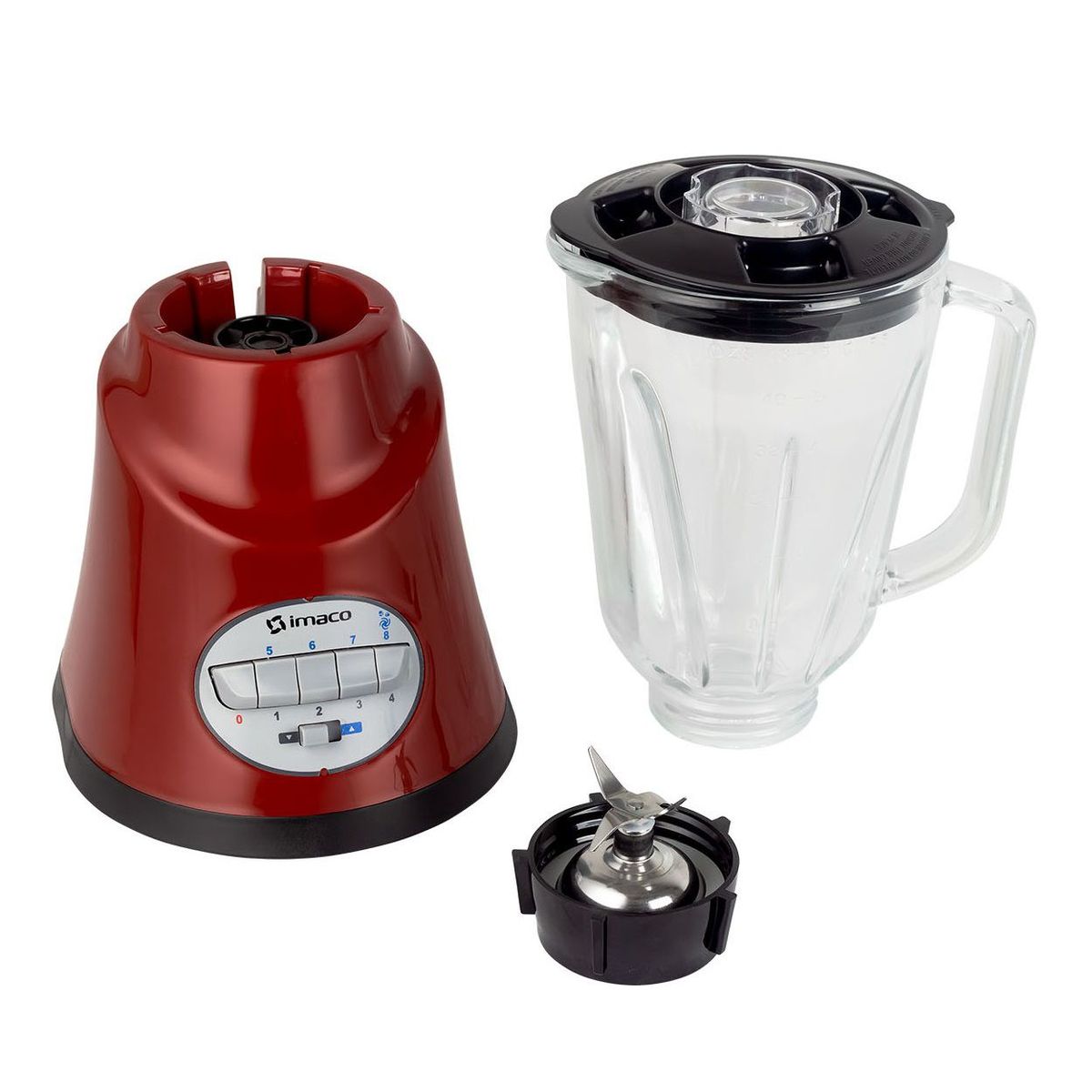 IMACO - Licuadora IMACO de 8 Vel. 500 Watts BL8155R Rojo