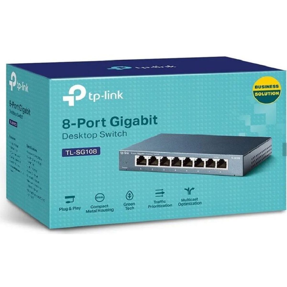 TP LINK - Switch Tp link Gigabit 8 Puertos de Metal