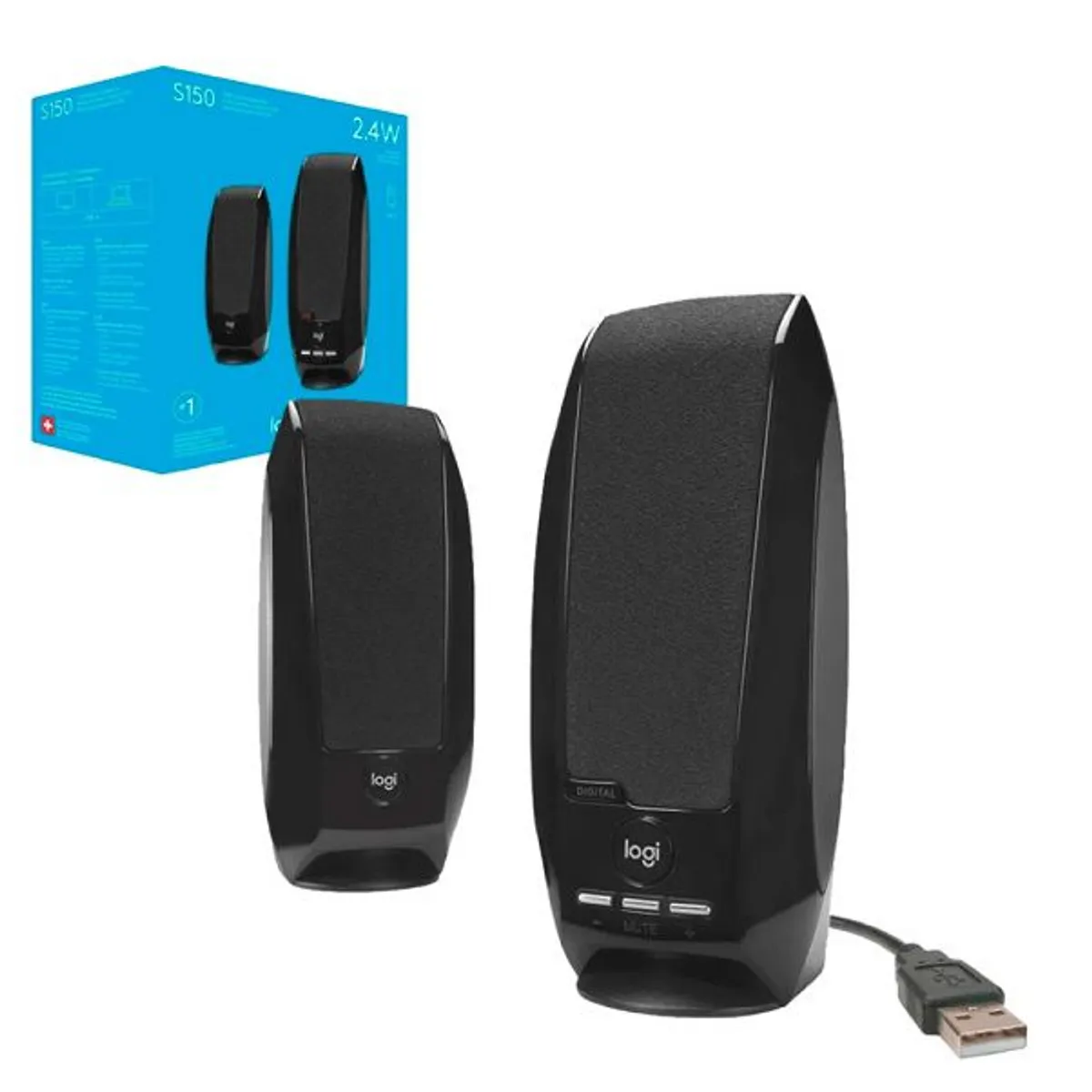 LOGITECH - Parlante logitech s 150 Para Pc Usb black