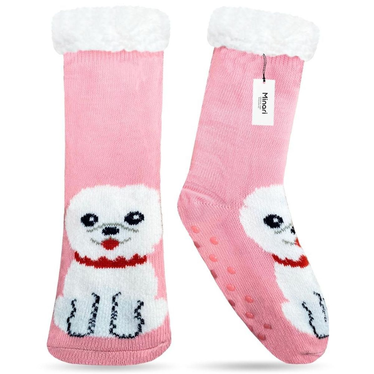 MINARI - Medias Térmicas Carnero Antideslizantes Doble Forro Perrito RS G2339