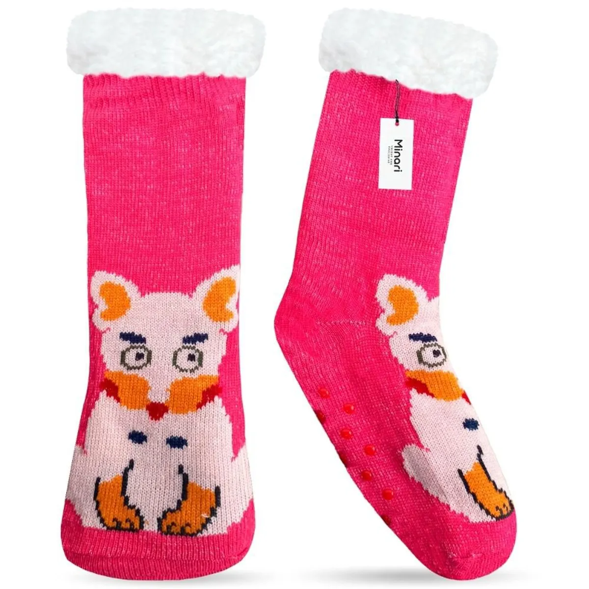 MINARI - Medias Térmicas Carnero Antideslizantes Doble Forro Perrito FC G2339