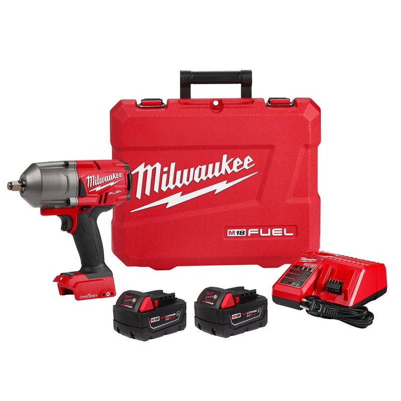 MILWAUKEE - Pistola de impacto inalámbrica 1/2", C/ 2 bat y 1 cargador, 2863-259.