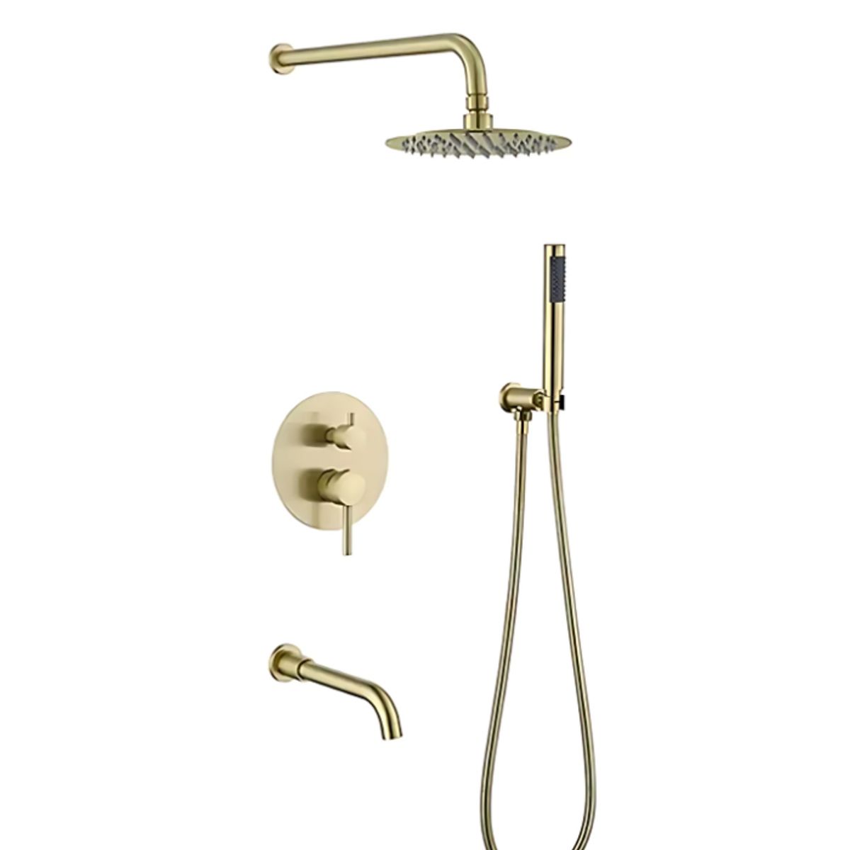 XM - MEZCLADORA PARA DUCHA Y TINA DORADO REDONDO MT304- 010D307