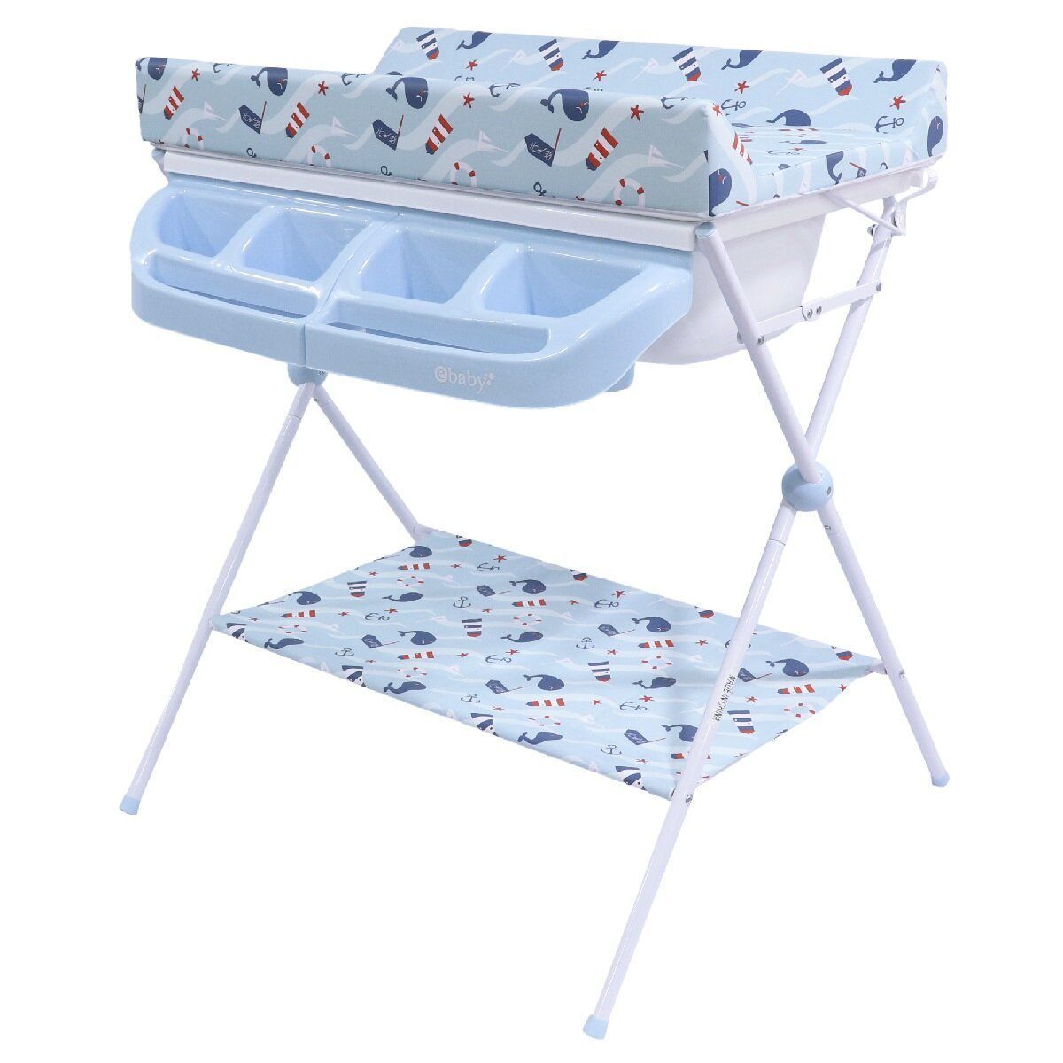 EBABY - Bañera Cambiador Maxi 830-1 Azul
