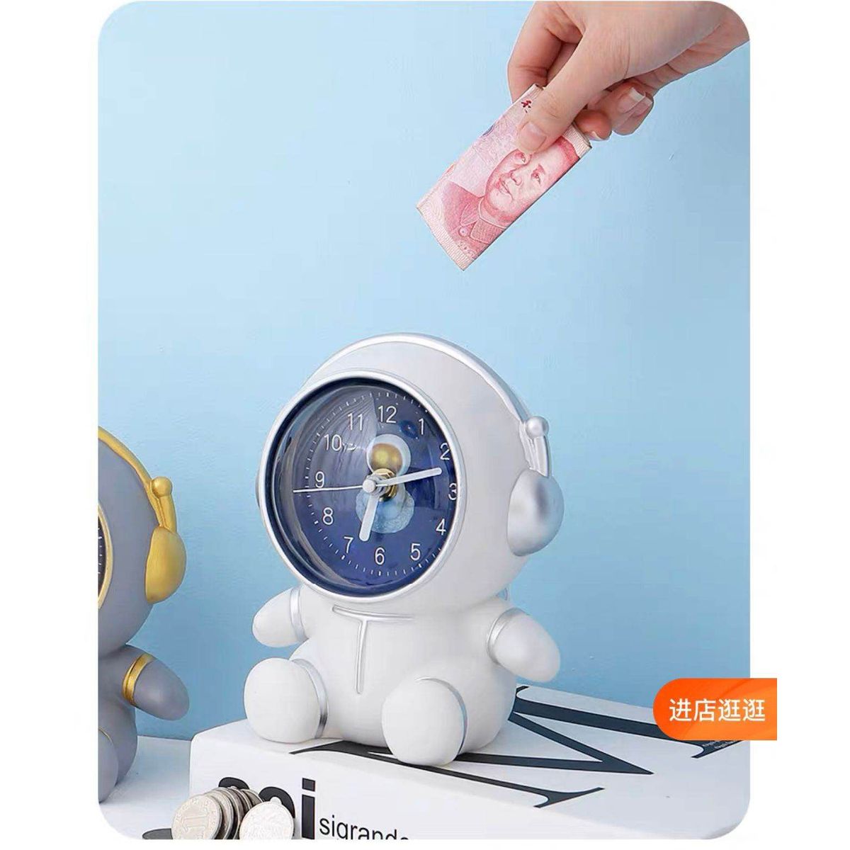 GENERICO - Reloj Alcancia Analogico P Niños Niñas modelo Astronauta