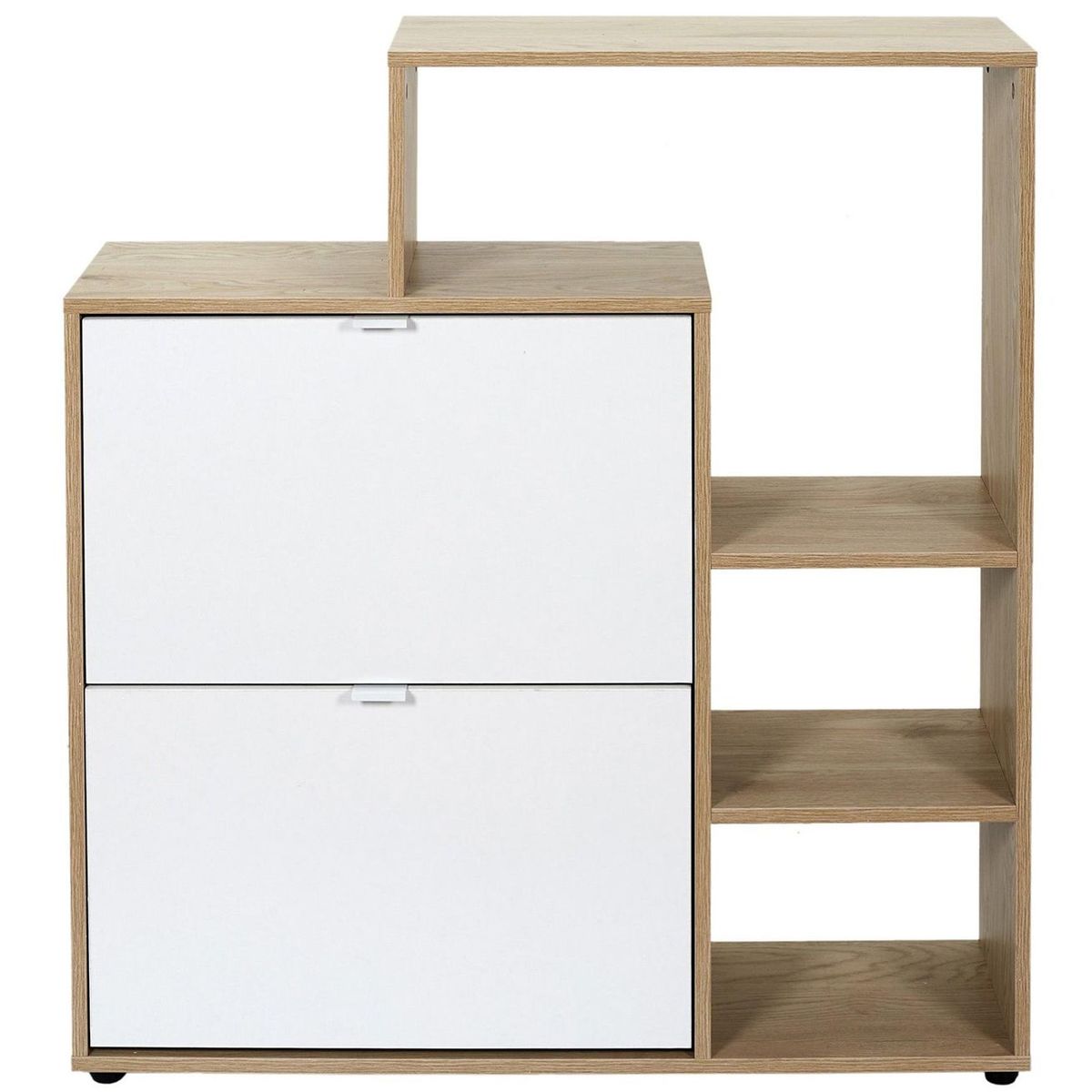 VILLA HOGAR - Zapatera Guetta blanco - capacidad 21 pares de zapatos