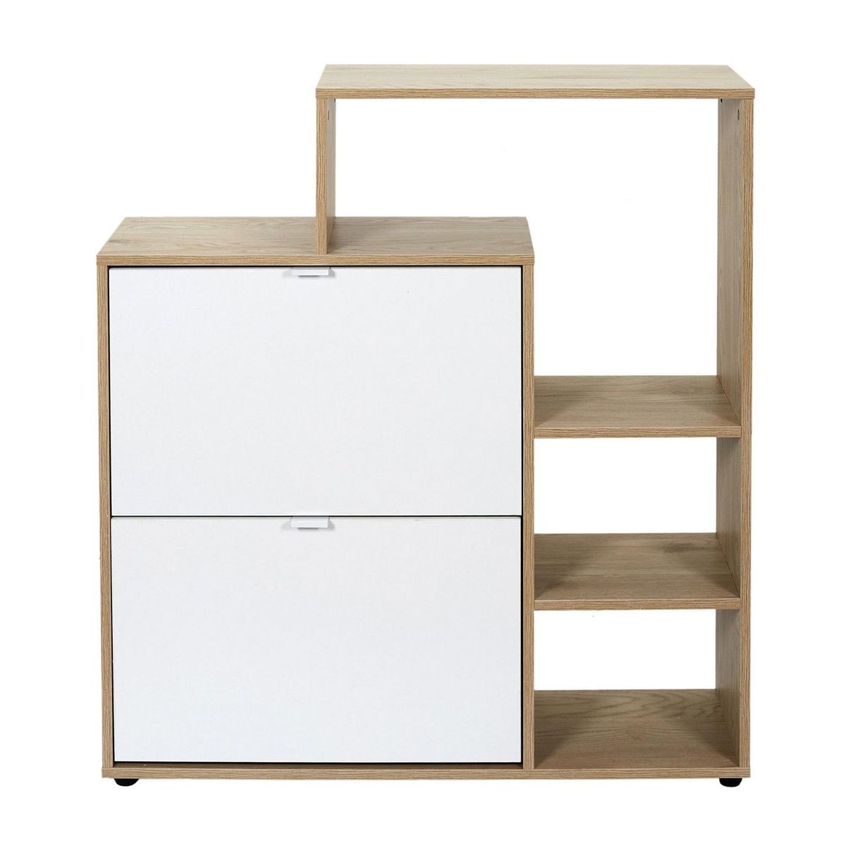 VILLA HOGAR - Zapatera Guetta blanco - capacidad 21 pares de zapatos