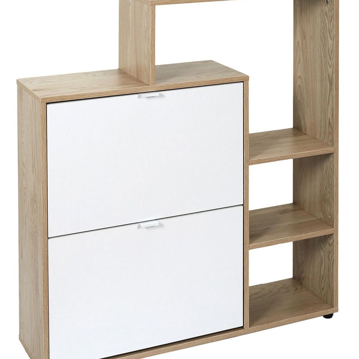 VILLA HOGAR - Zapatera Guetta blanco - capacidad 21 pares de zapatos