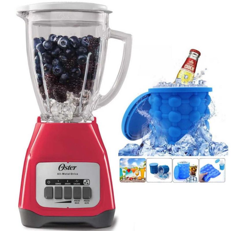 OSTER - Licuadora 2v BLSTKAGMPB hielera de silicona