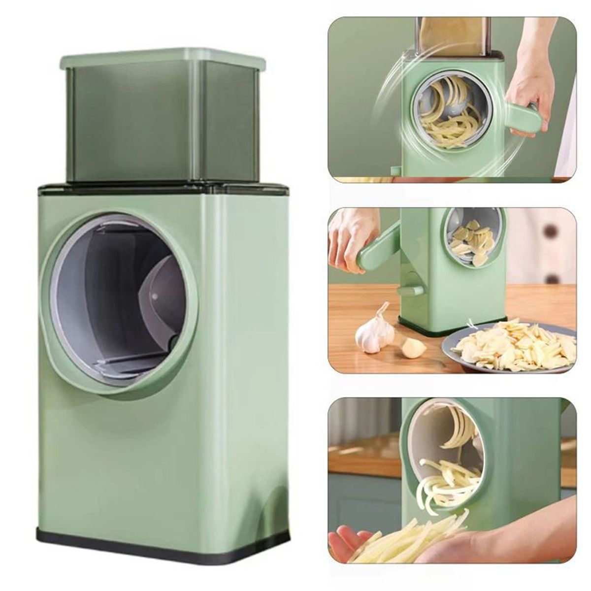 GENERICO - Ralladora y cortadora picador multifunción - Herramienta de cocina