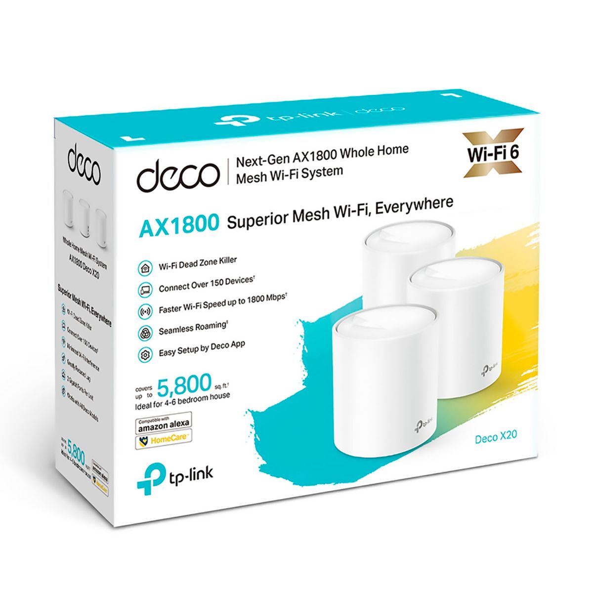 TP LINK - Deco X20 3 Pack Tp-Link Mesh Sistema Wifi 6 AX1800