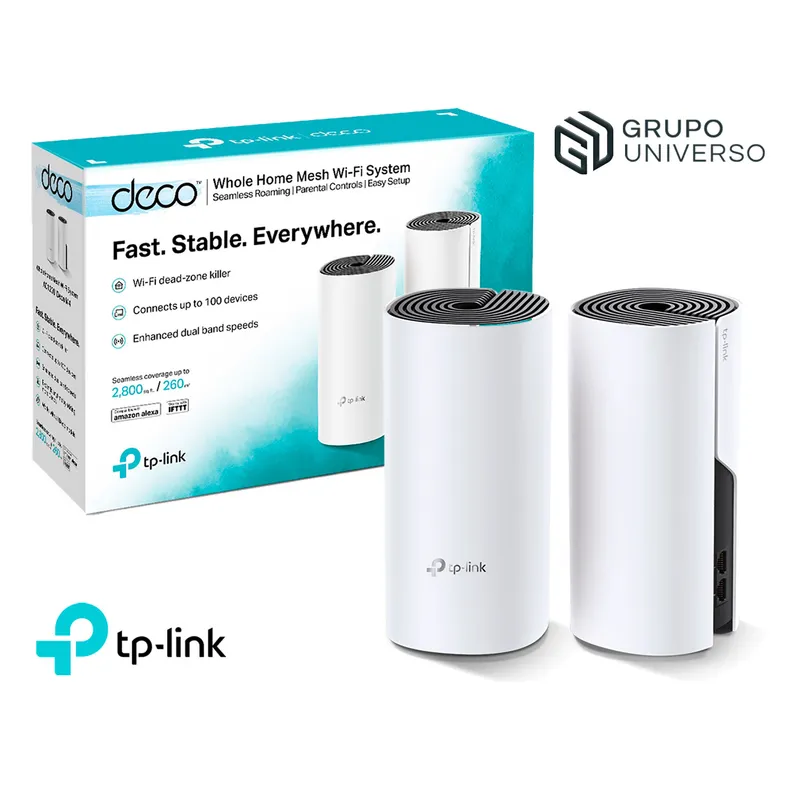 TP LINK - Deco E4 2 Pack TP-Link AC1200 Sistema Wi-Fi Mesh 5 GHz 2,4 GHz