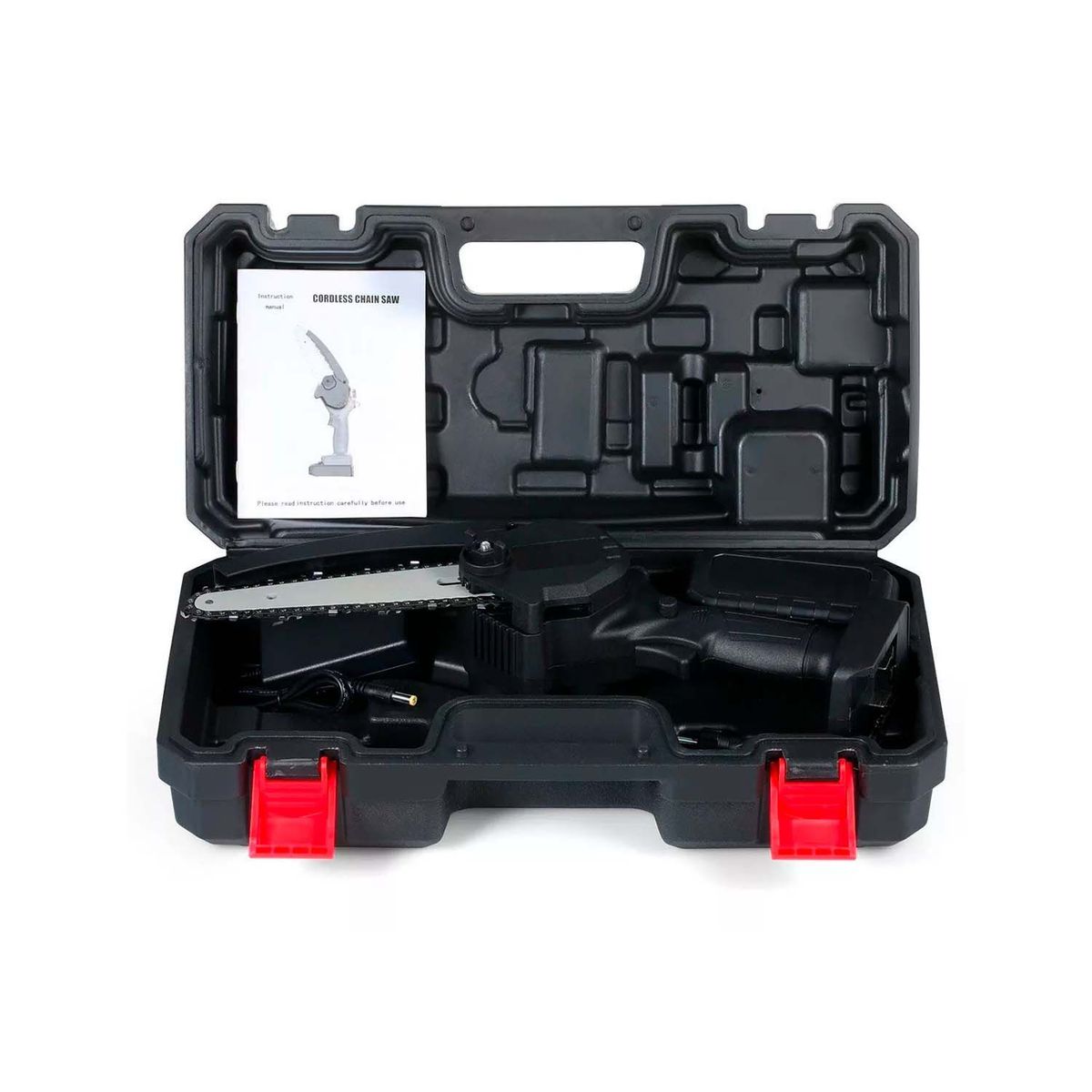 GENERICO - MOTOSIERRA INALÁMBRICA BATERÍA RECARGABLE CADENA MADERA - H-SIERRA1BAT