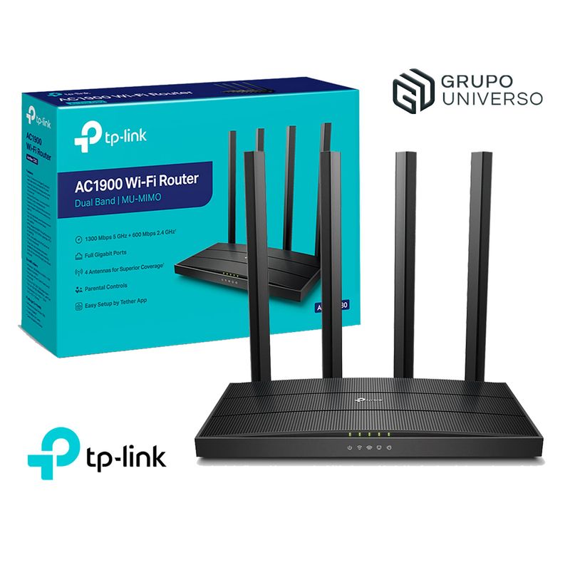 TP LINK - Router Archer C80 TP-Link AC1900 Wireless Dual Band 5 GHz 2,4 GHz