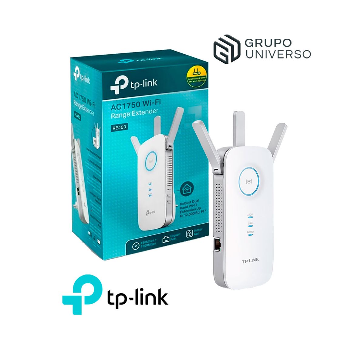 TP LINK - RE450 TP-Link Extensor de Rango WiFi Ac1750 Doble Banda