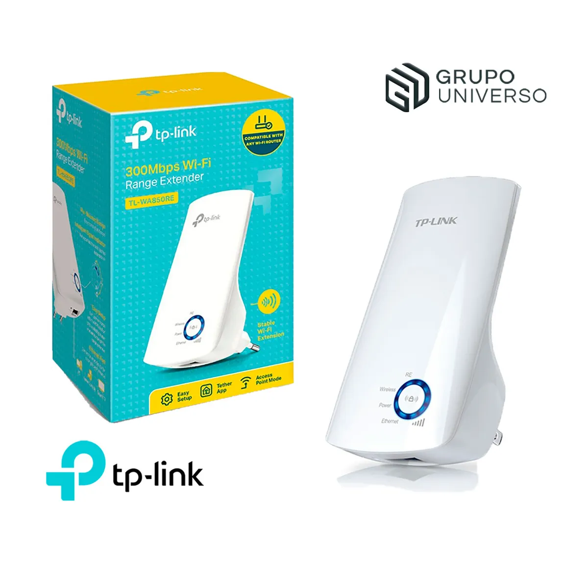 TP LINK - TL-WA850RE TP-Link Extensor De Cobertura 2,4 GHz 300mbps