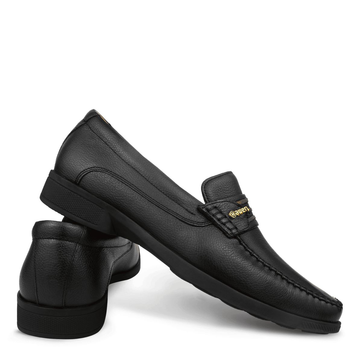 HAWERL - Zapato Confort Vestir Hombre H399 Negro