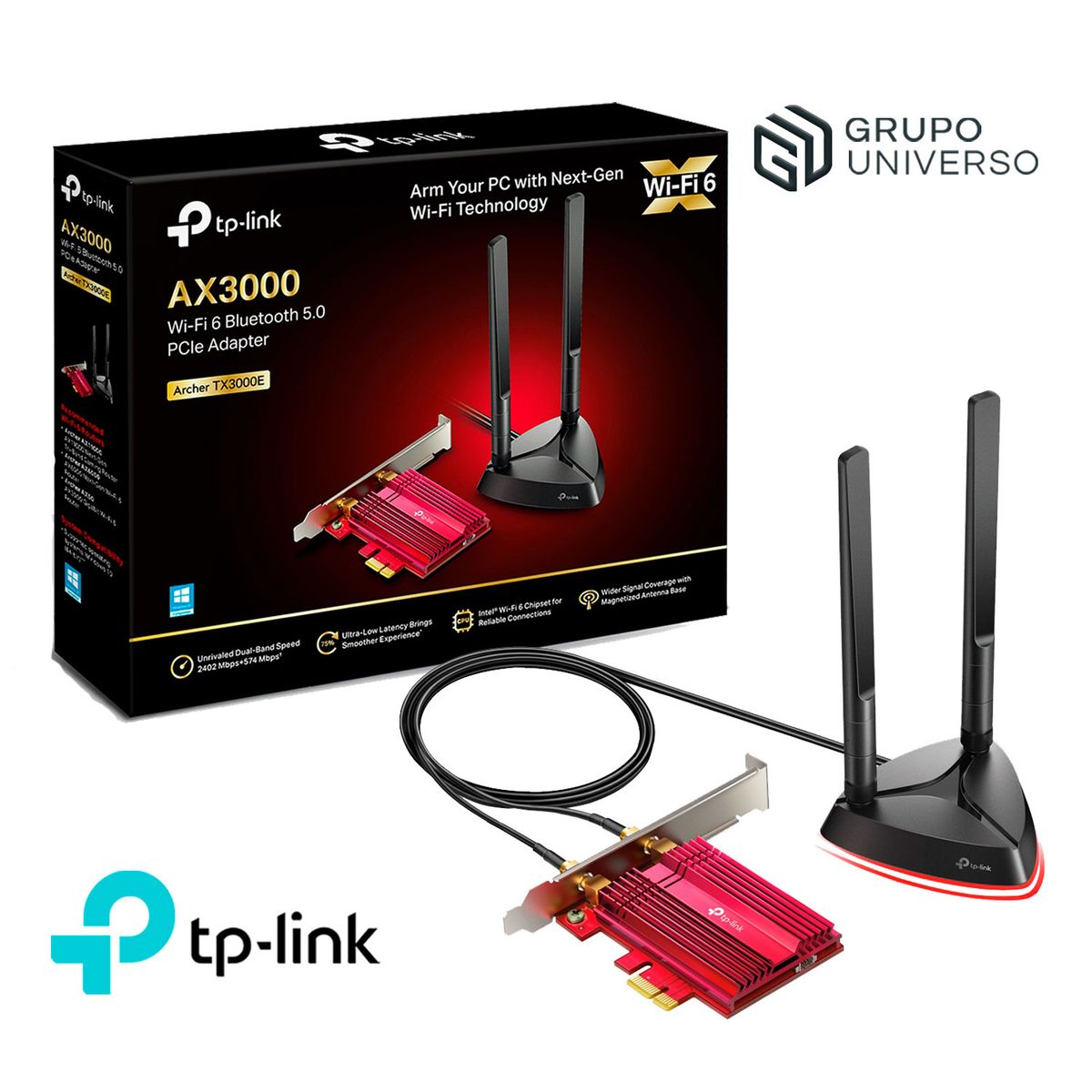TP LINK - TX3000E TP-Link Inalámbrico PCI Expres Archer WiFi 6