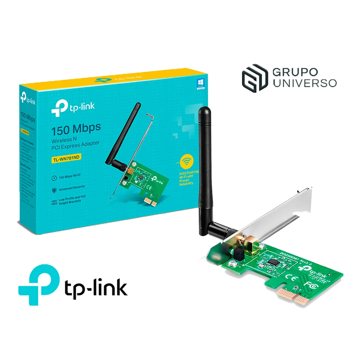 TP LINK - TL-WN781ND TP-Link Tarjeta Wifi Para Pc Pci-express 150mbps