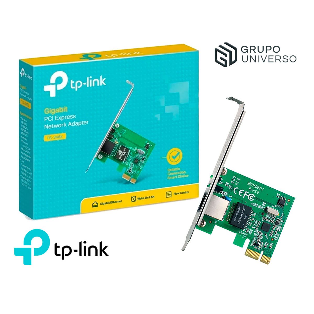 TP LINK - TG-3468 TP-Link Adaptador De Red Pci Express Gigabit Rj-45