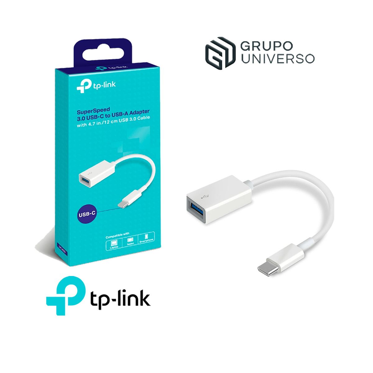 TP LINK - UC400 TP-Link Usb-c 3.0 Super Rápido A Adaptador Usb-a