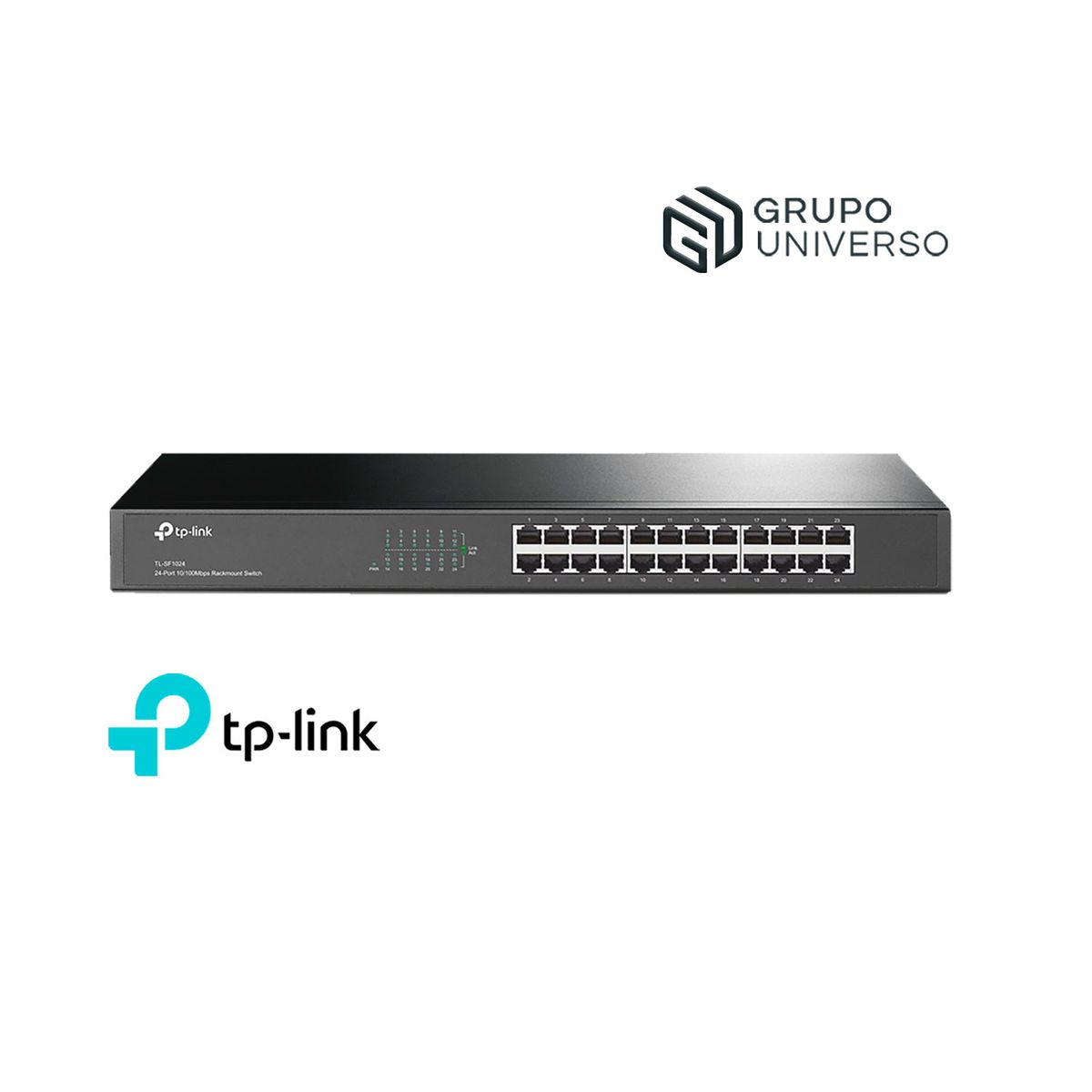 TP LINK - Switch TL-SF1024 TP-Link Con 24 Puertos 10.100 Mb Para Rack 19