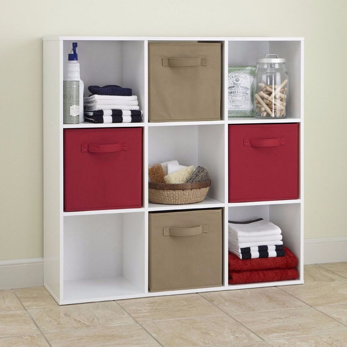 VILLA HOGAR - Estante organizador Cubico blanco