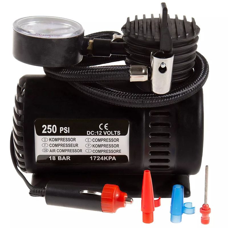 OEM - Compresor Inflador Llanta Autos Motos Bicicletas de 250PSI