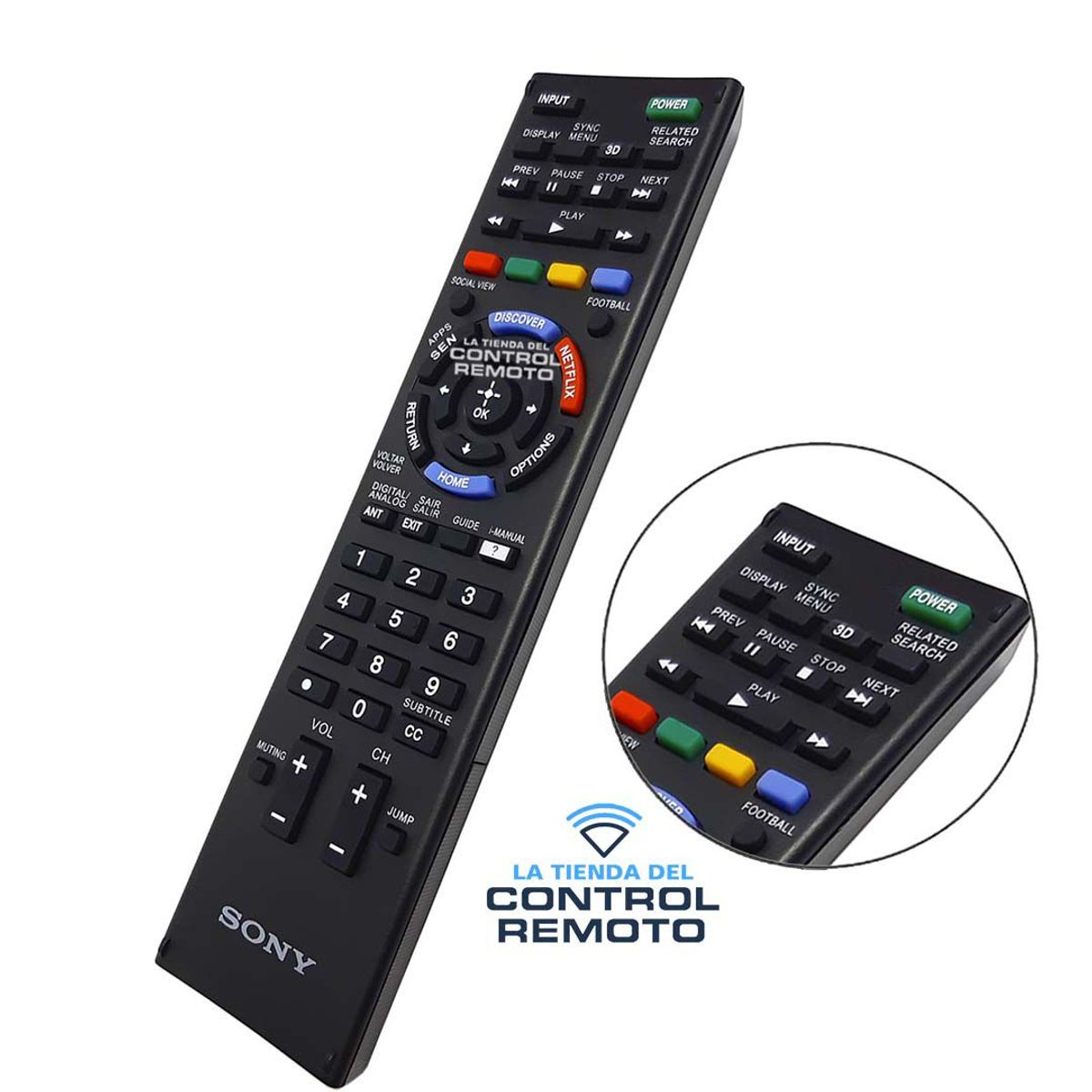 UNIVERSAL - Control Remoto Sony Bravia Smart Tv Lcd Led plasma