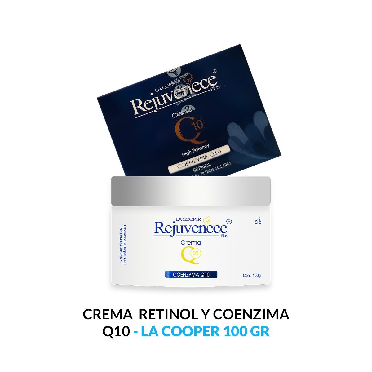 GENERICO - Rejuvenece Plus Crema Q10 Retinol y Coenzima 100 Gramos