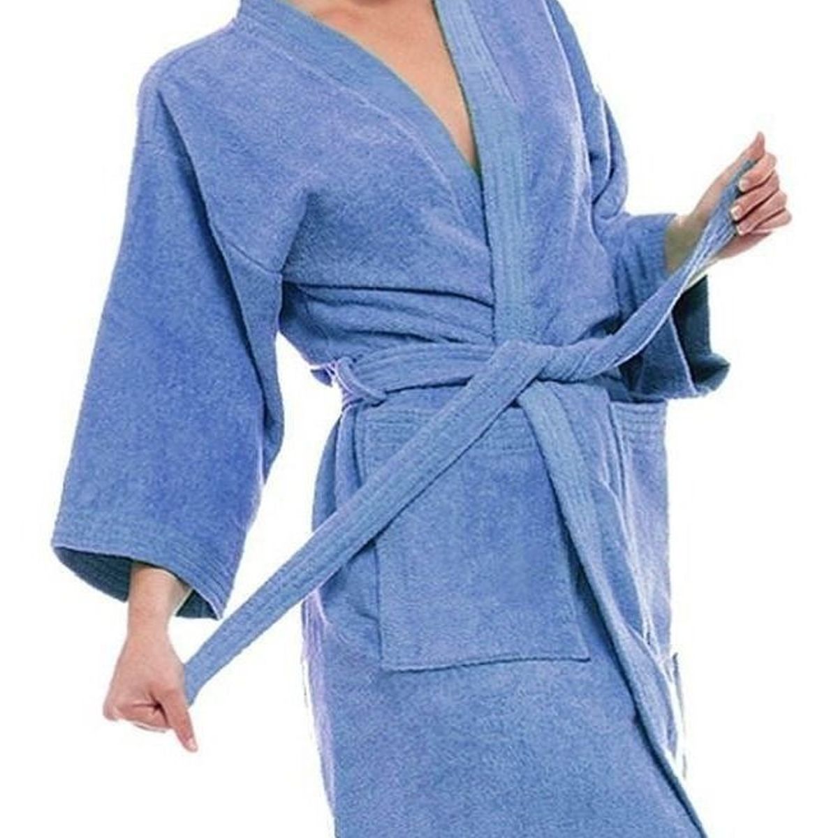 GENERICO - Salida de baño de 450 gramos - S - Celeste