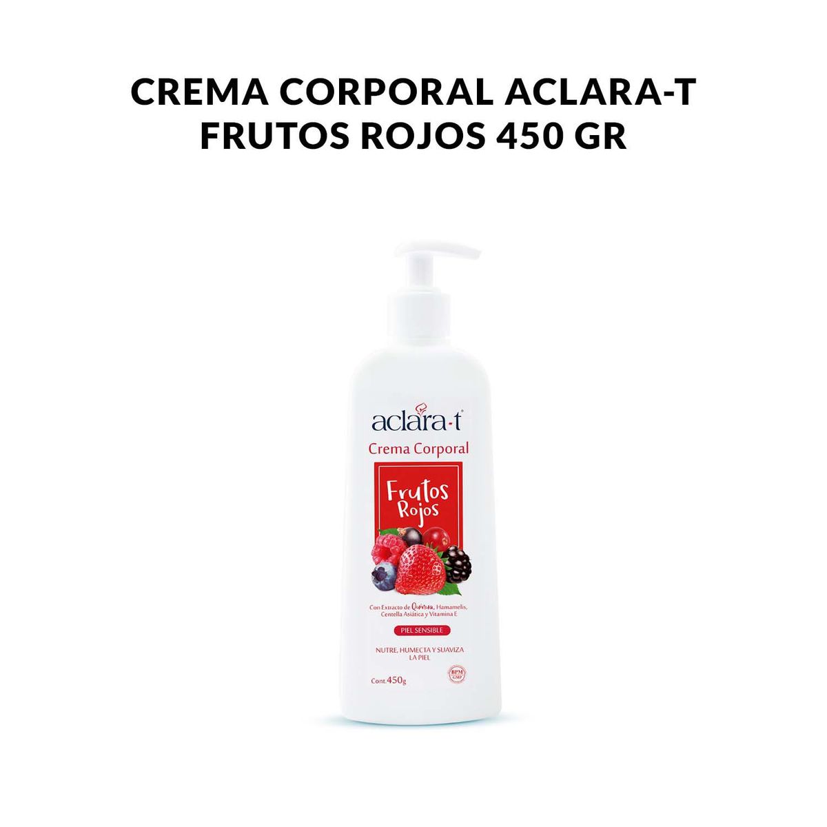 GENERICO - Crema Corporal Aclara-T Frutos Rojos 450gr