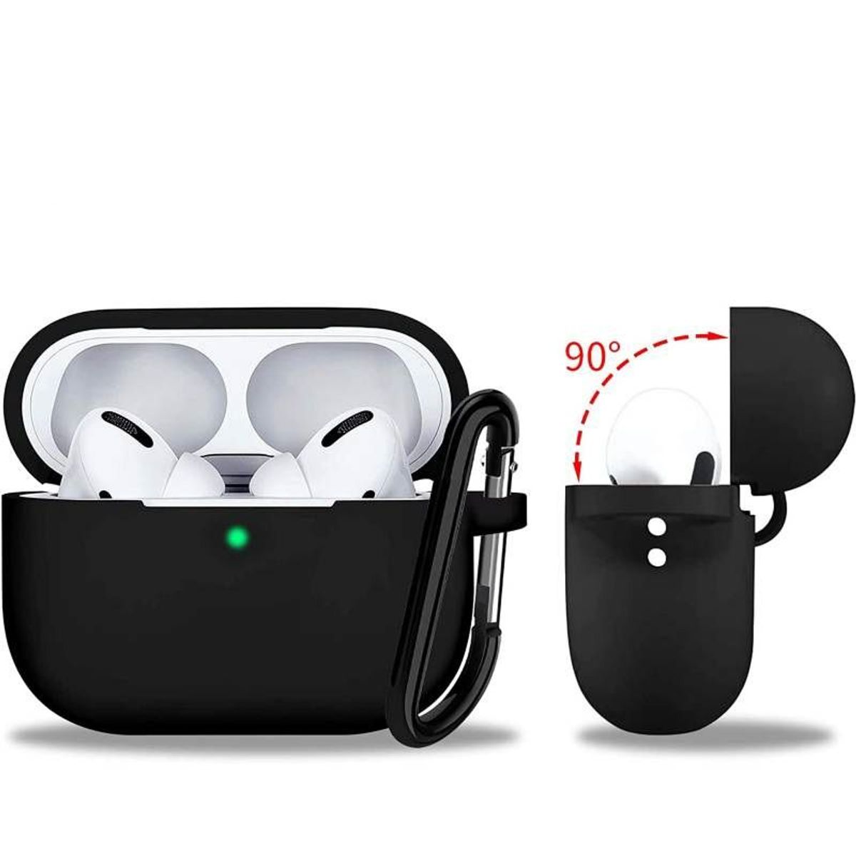 GENERICO - Case Protector de Silicona pa Audífonos Airpods PRO 2 - Negro