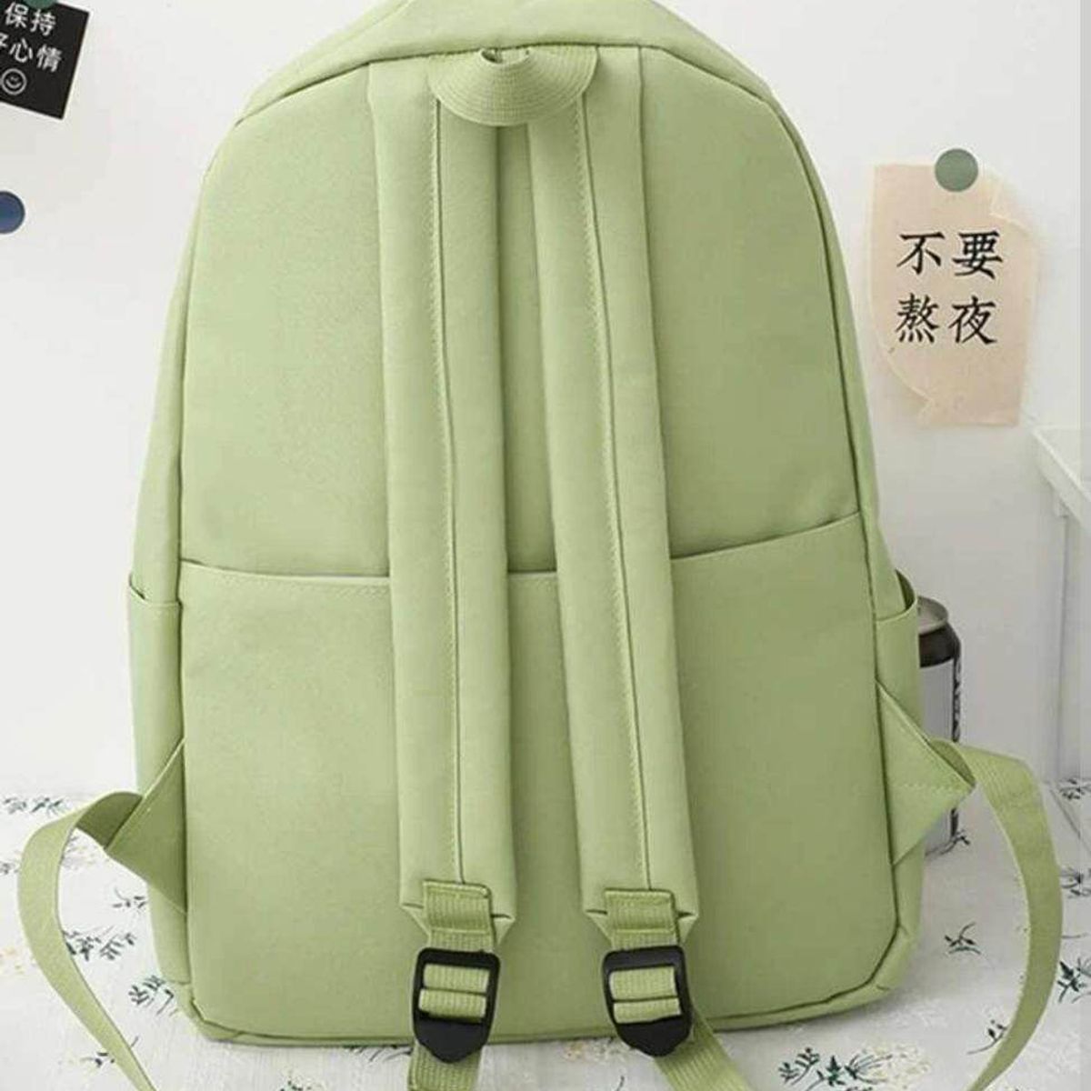 GENERICO - Mochila Kawai Set 4 en 1 Modelo Girasol de Damas Niñas