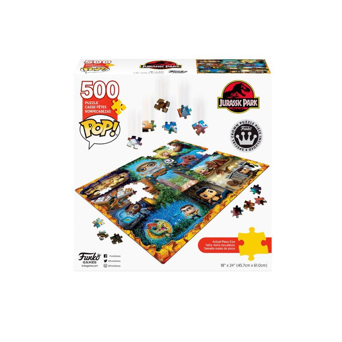 FUNKO - Rompecabeza Funko Jurassic Park 500 pzs